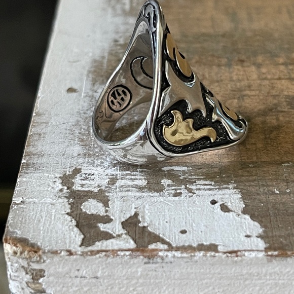 John Hardy 22k and Sterling Dayak Saddle ring - Picture 4 of 4